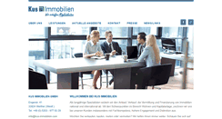 Desktop Screenshot of kus-immobilien.com